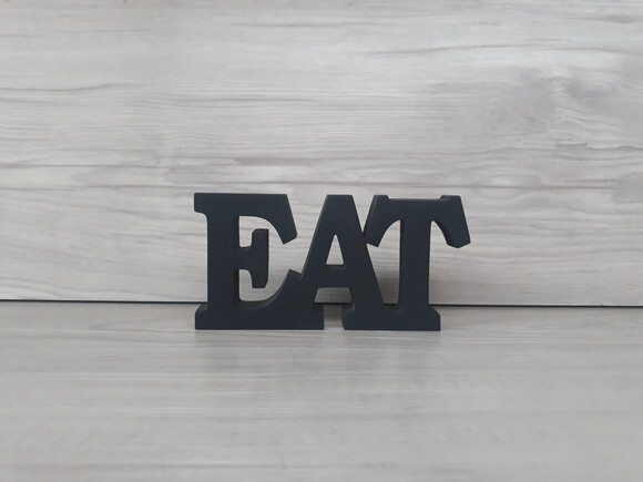 Palavra decorativa EAT - linha BK