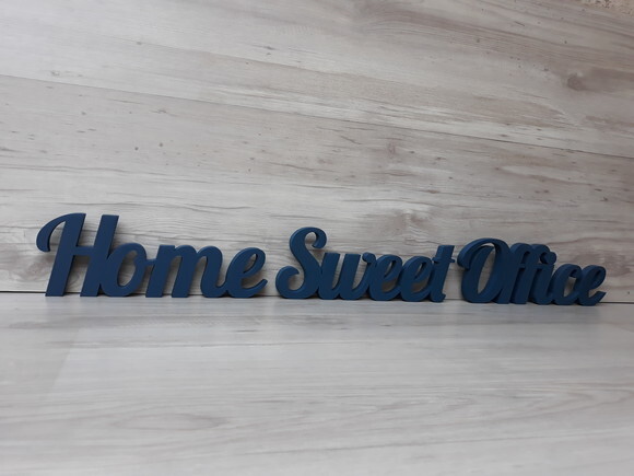 Palavra decorativa em mdf Home Sweet Office
