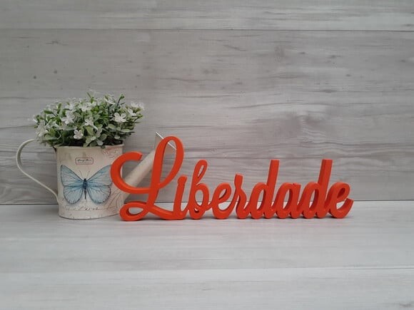Palavra decorativa em mdf Liberdade - Mod LS