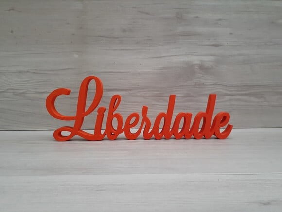 Palavra decorativa em mdf Liberdade - Mod LS