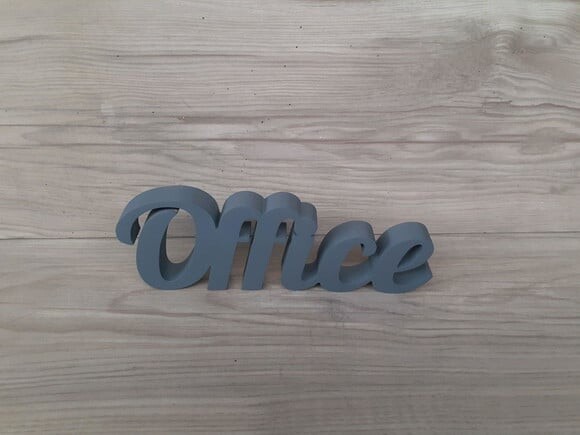 Palavra decorativa em mdf Office - Tamanho P