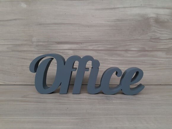 Palavra decorativa em mdf Office - Tamanho P