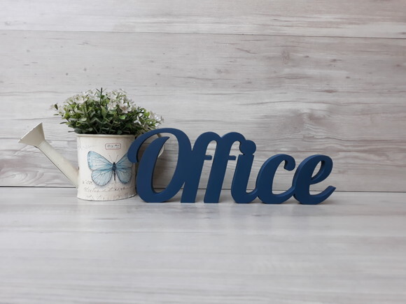 Palavra decorativa em mdf Office