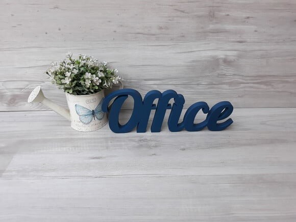 Palavra decorativa em mdf Office