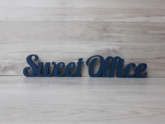 Palavra decorativa em mdf Sweet Office