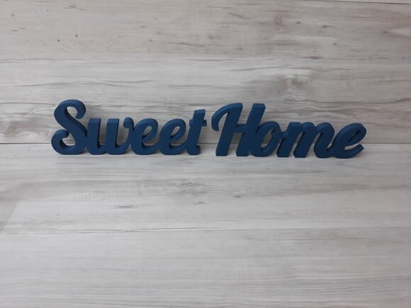 Palavra decorativa em mdf Sweet Home