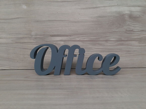 Palavra decorativa em mdf Office - Tamanho P