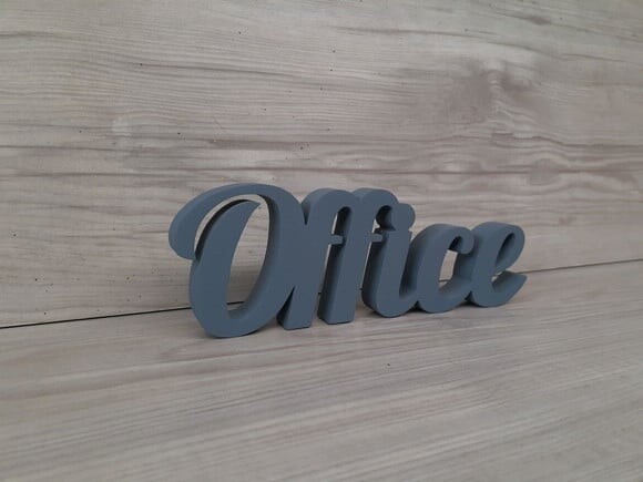 Palavra decorativa em mdf Office - Tamanho P