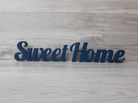 Palavra decorativa em mdf Sweet Home