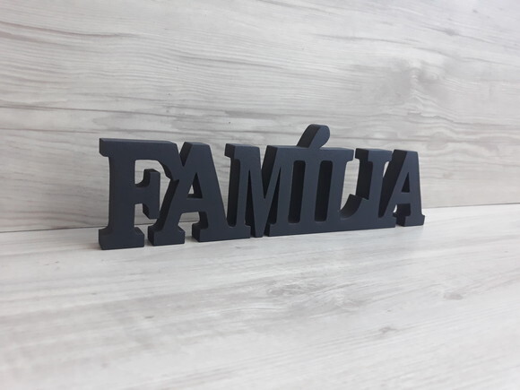 Palavra decorativa FAMÍLIA - linha BK G