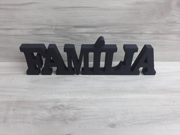 Palavra decorativa FAMÍLIA - linha BK G