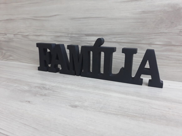 Palavra decorativa FAMÍLIA - linha BK G