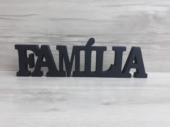 Palavra decorativa FAMÍLIA - linha BK G