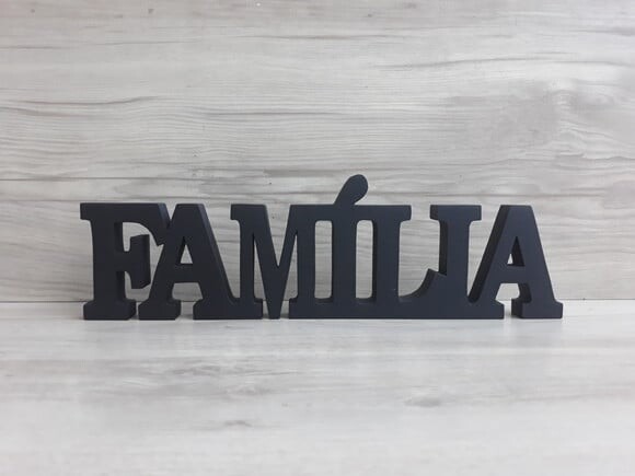 Palavra decorativa FAMÍLIA - linha BK G