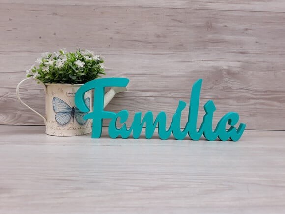Palavra Decorativa Família Linha Eg