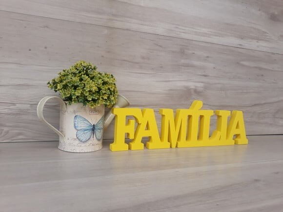 Palavra decorativa FAMÍLIA - linha BK M