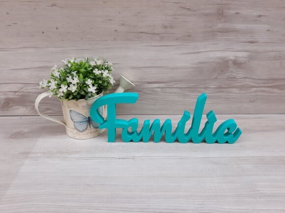 Palavra Decorativa Família Linha Eg