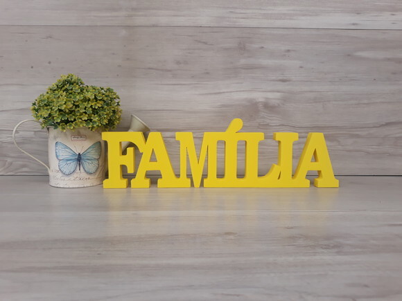 Palavra decorativa FAMÍLIA - linha BK M