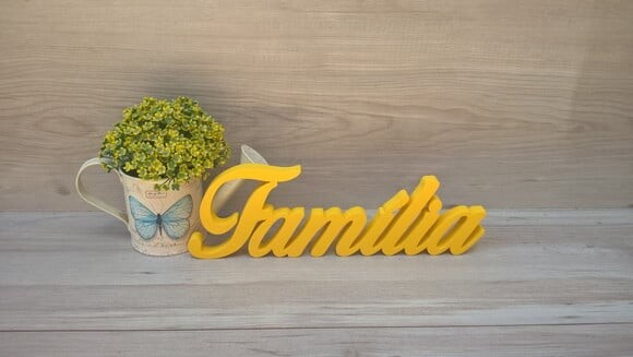 Palavra decorativa Família Mod BOP