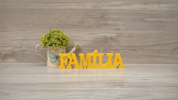 Palavra decorativa Família- Linha BK