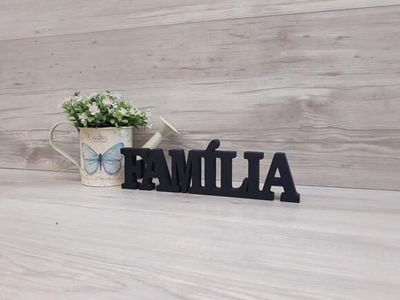 Palavra decorativa Família- Linha BK
