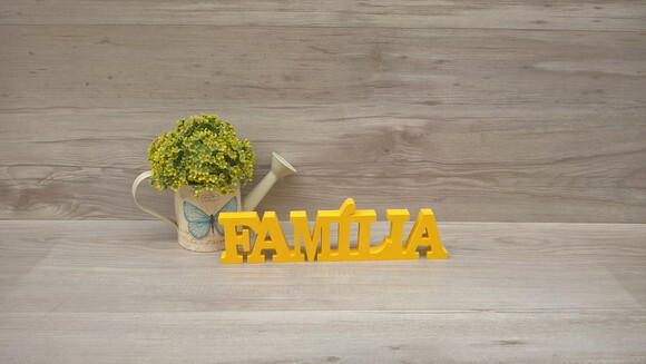 Palavra decorativa Família- Linha BK