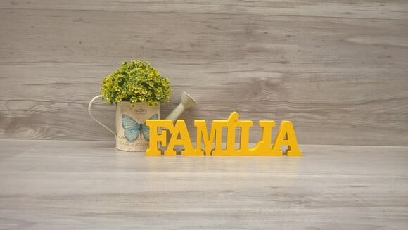 Palavra decorativa Família- Linha BK