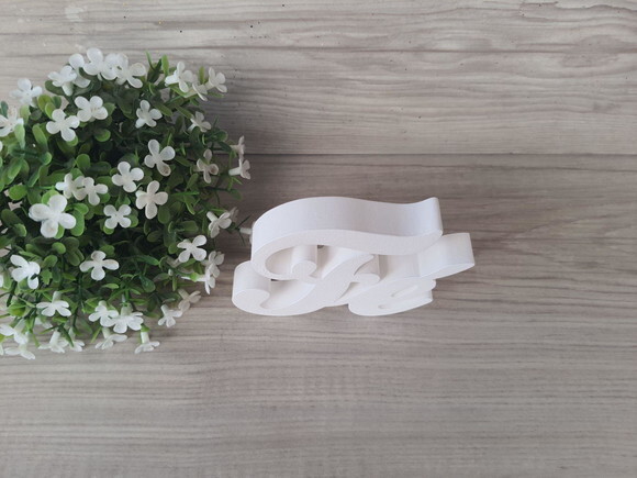 Palavra Decorativa Fé - Clássico - 8 cm