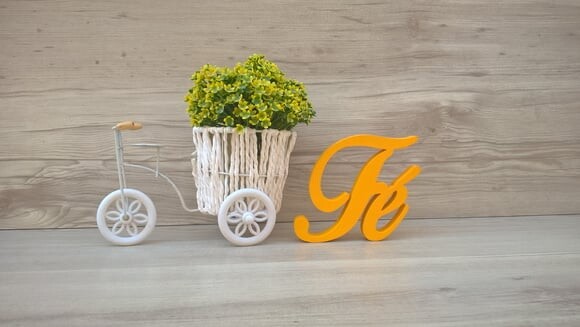 Palavra decorativa Fé - Linha BOP