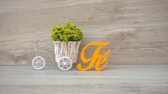 Palavra decorativa Fé - Linha BOP