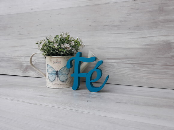 Palavra decorativa Fé - Linha CK