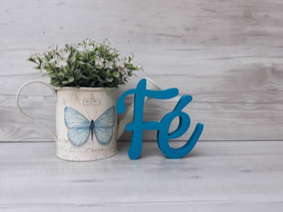 Palavra decorativa Fé - Linha CK
