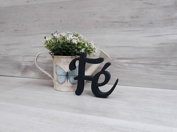 Palavra decorativa Fé - Linha CK