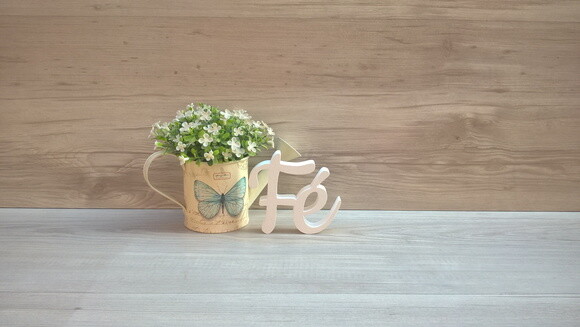 Palavra decorativa Fé - Linha CK