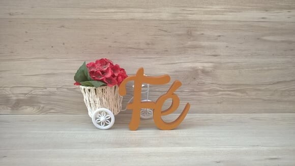 Palavra decorativa Fé - Linha CK