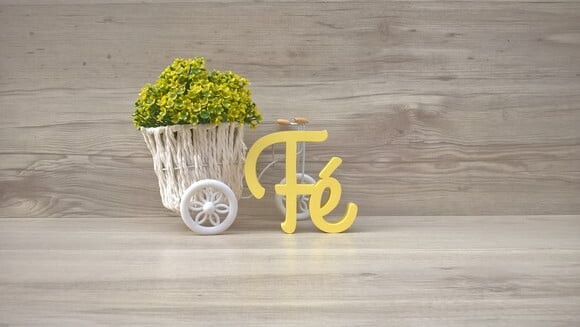 Palavra decorativa Fé - Linha GH