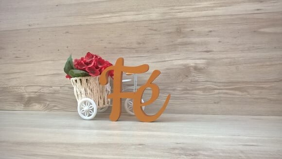 Palavra decorativa Fé - Linha CK