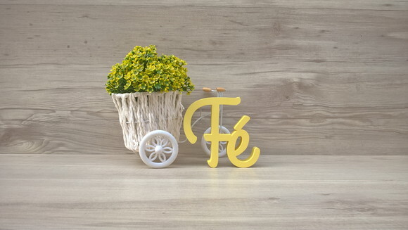 Palavra decorativa Fé - Linha GH