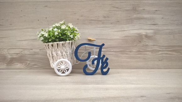 Palavra Decorativa Fé Mod LS