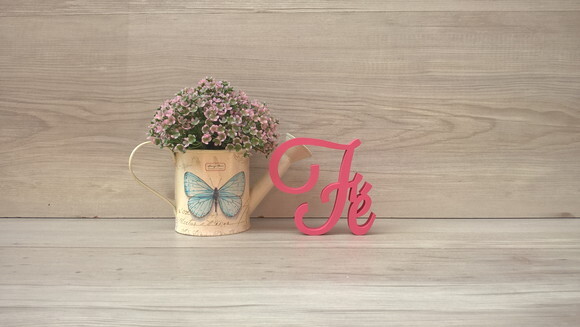 Palavra Decorativa Fé Mod LS