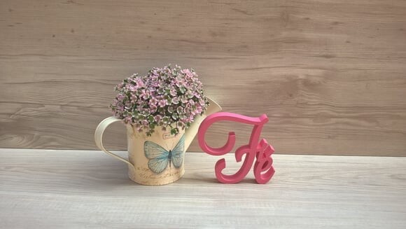 Palavra Decorativa Fé Mod LS