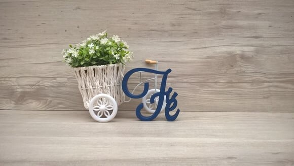 Palavra Decorativa Fé Mod LS