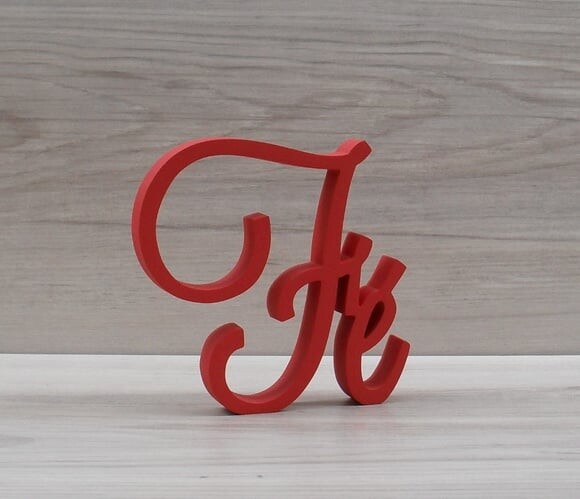 Palavra Decorativa Fé Mod LS