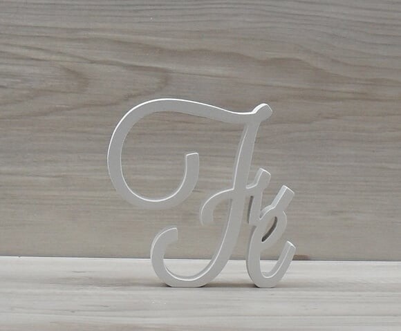 Palavra Decorativa Fé Mod LS
