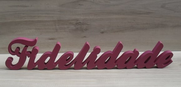 Palavra Decorativa Fidelidade- Linha Cl