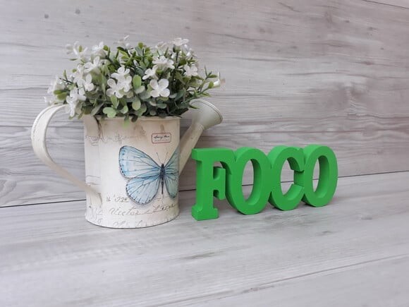 Palavra decorativa FOCO - linha BK