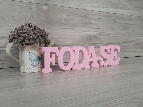 Palavra Decorativa Foda-se - Linha Bk
