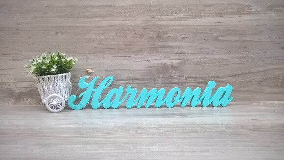 Palavra Decorativa Harmonia Linha Cl