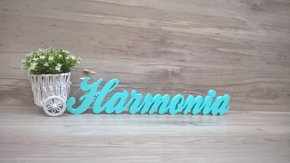 Palavra Decorativa Harmonia Linha Cl
