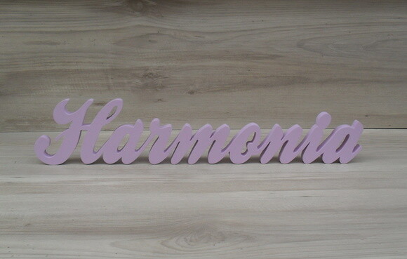 Palavra Decorativa Harmonia Linha Cl
